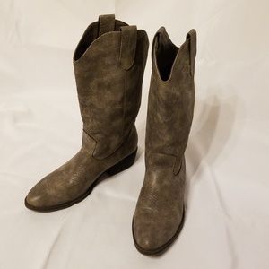 Gray Cowboy Boots by Madden Girl sz 7